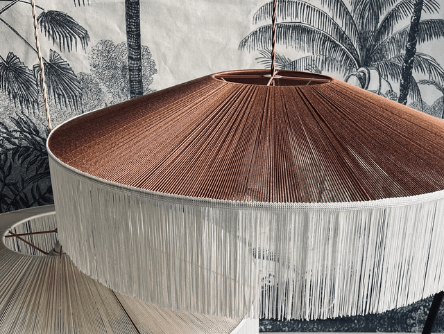 Suspension parasol à franges - Modèle Alma