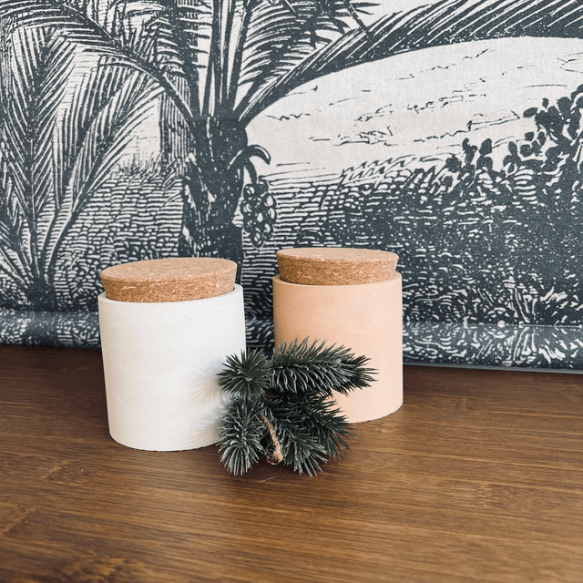 Bougie Parfumée Rechargeable - Orange Cannelle 245g - Pot terracotta