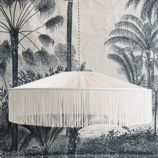 Suspension parasol à franges - Modèle Alma