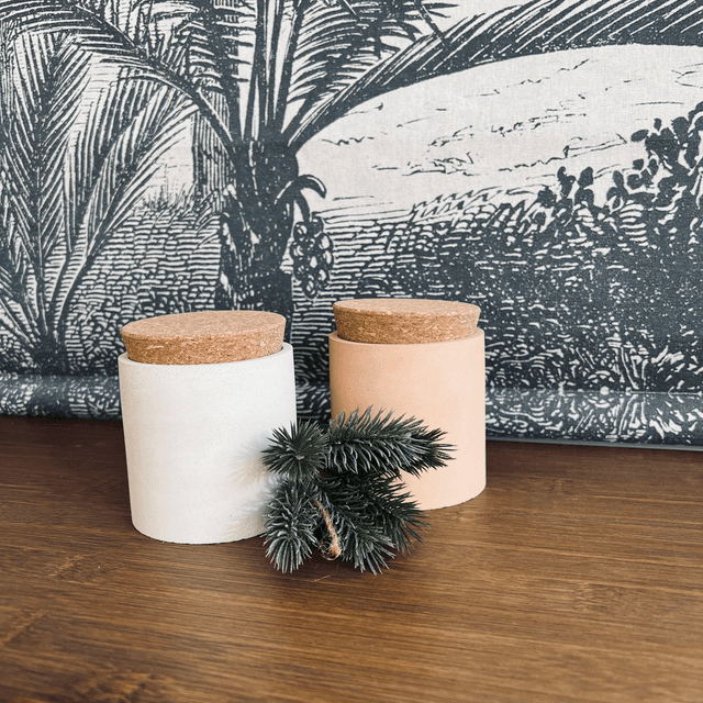 Bougie Parfumée Rechargeable - Orange Cannelle 245g - Pot terracotta