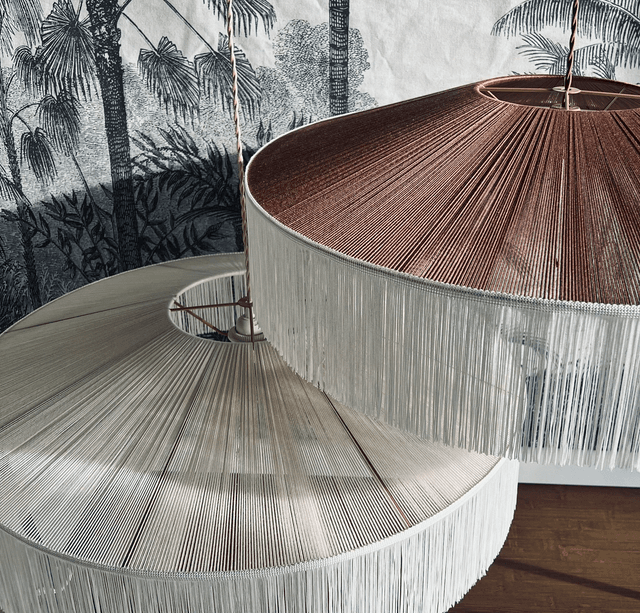 Suspension parasol à franges - Modèle Alma